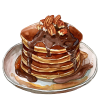 Pancakes, Chocolat praliné, Noix de pécan